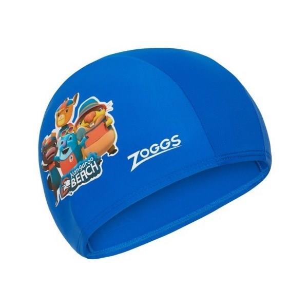 Zoggs Kangaroo Beach Kids Swimming Cap - Blue - Professional Swimwear