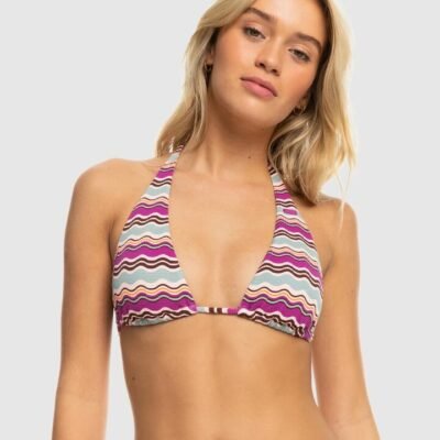 Roxy Flowy Mood Tiki Tri Elongated Bikini Top