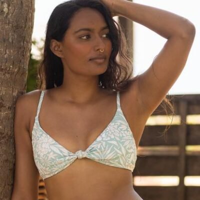Roxy Pt Rib Roxy Love The Surf Knot Bikini Top