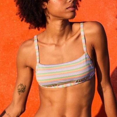 Roxy Wavy Stripe Bralette Bikini Top