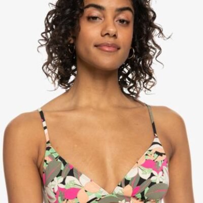Roxy Printed Beach Classics Tri Bikini Top