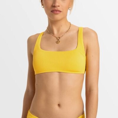 Roxy Rib Roxy Love The Glassy Bralette Bikini Top