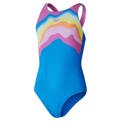 Speedo Girl's Printed Pulseback One Piece