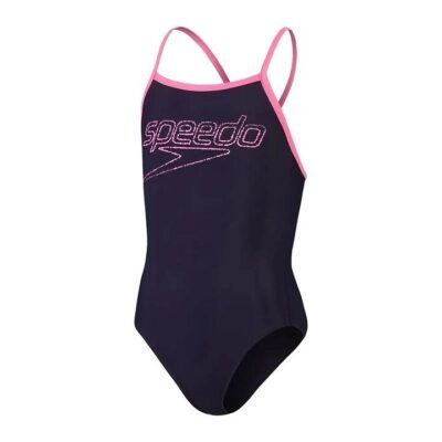 Speedo Girls Logo Thinstrap Muscleback