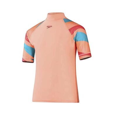 Speedo Girls Printed Shortsleeve Sun Top