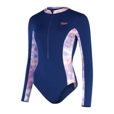 Speedo Longsleeve Panel One Piece Womens