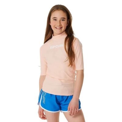 Rip Curl Classic Surf Shortsleeve Rash Vest Girls