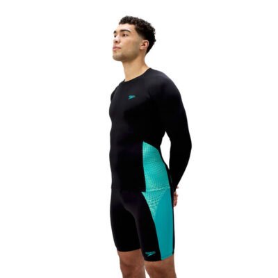 Speedo Mens Endurance+ Splice Rash Top Professional Swimwear